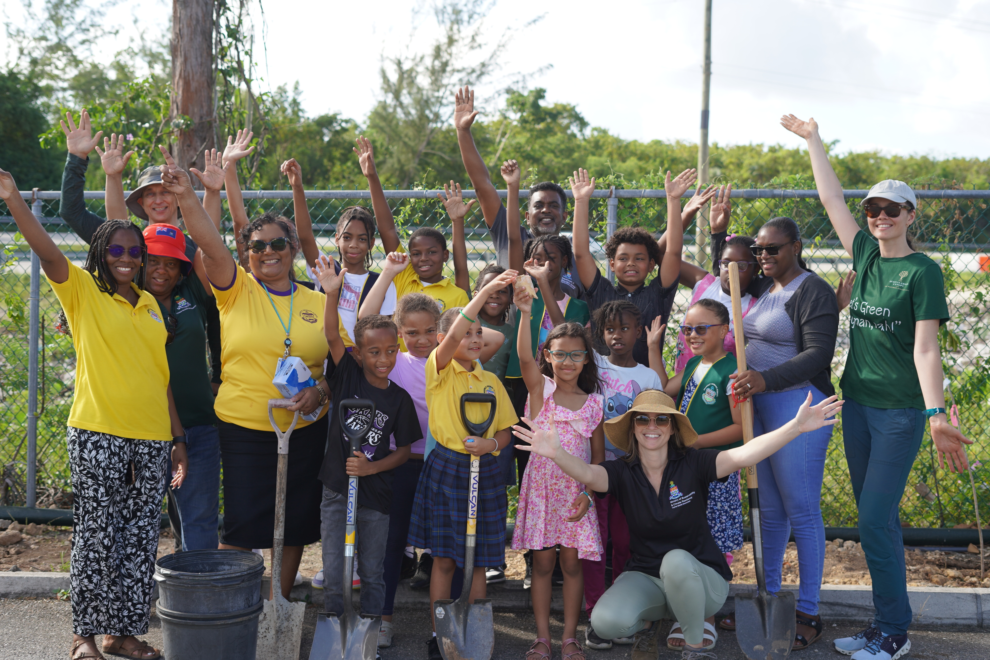 Photo of the team at the Prospect Primary tree planting